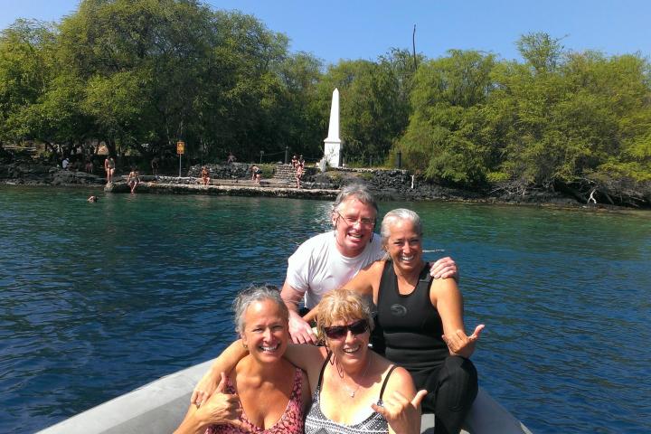 Captain Cook Monument with Capt Bambi & Guests
